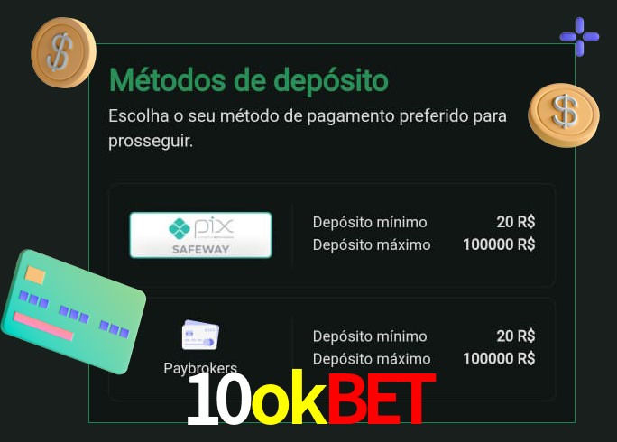 O cassino 10okbet oferece uma grande variedade de métodos de pagamento